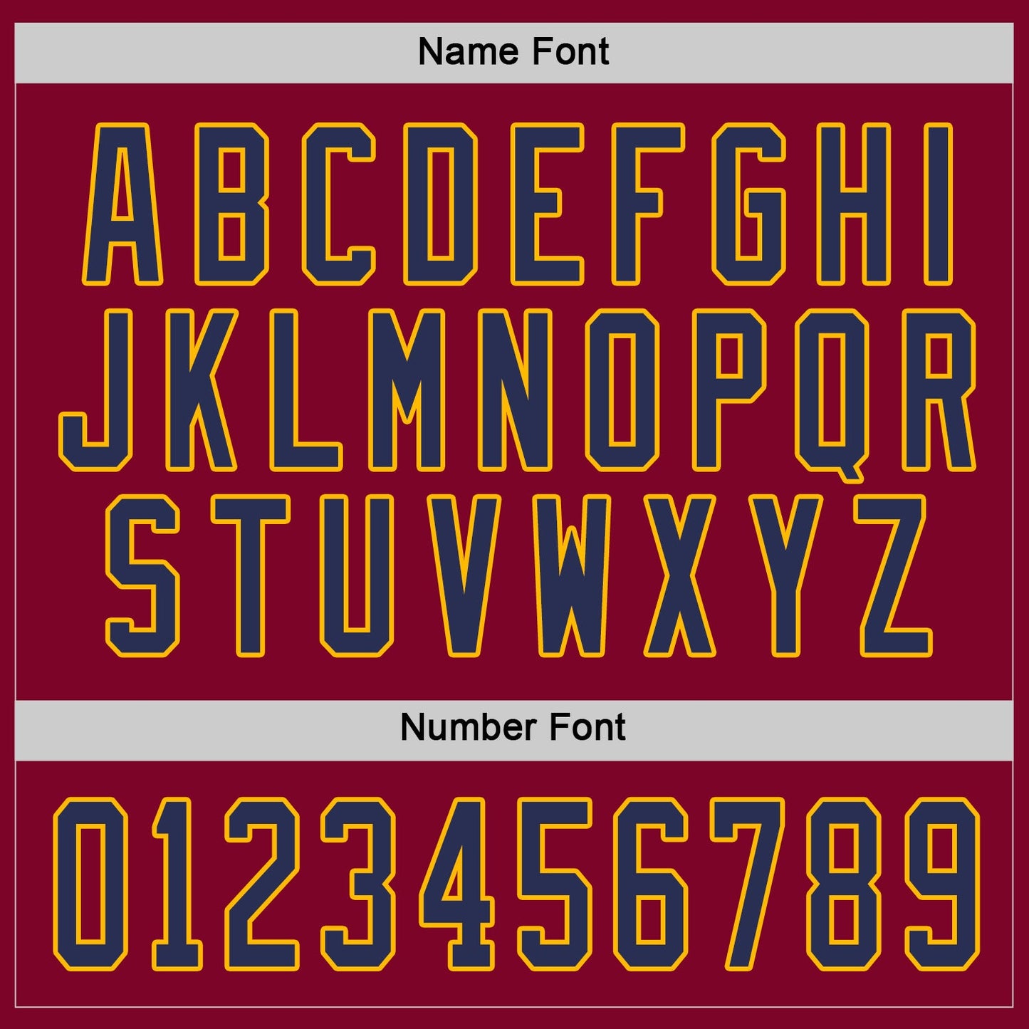 Custom Maroon Navy-Gold Hockey Jersey - Sky-Custom