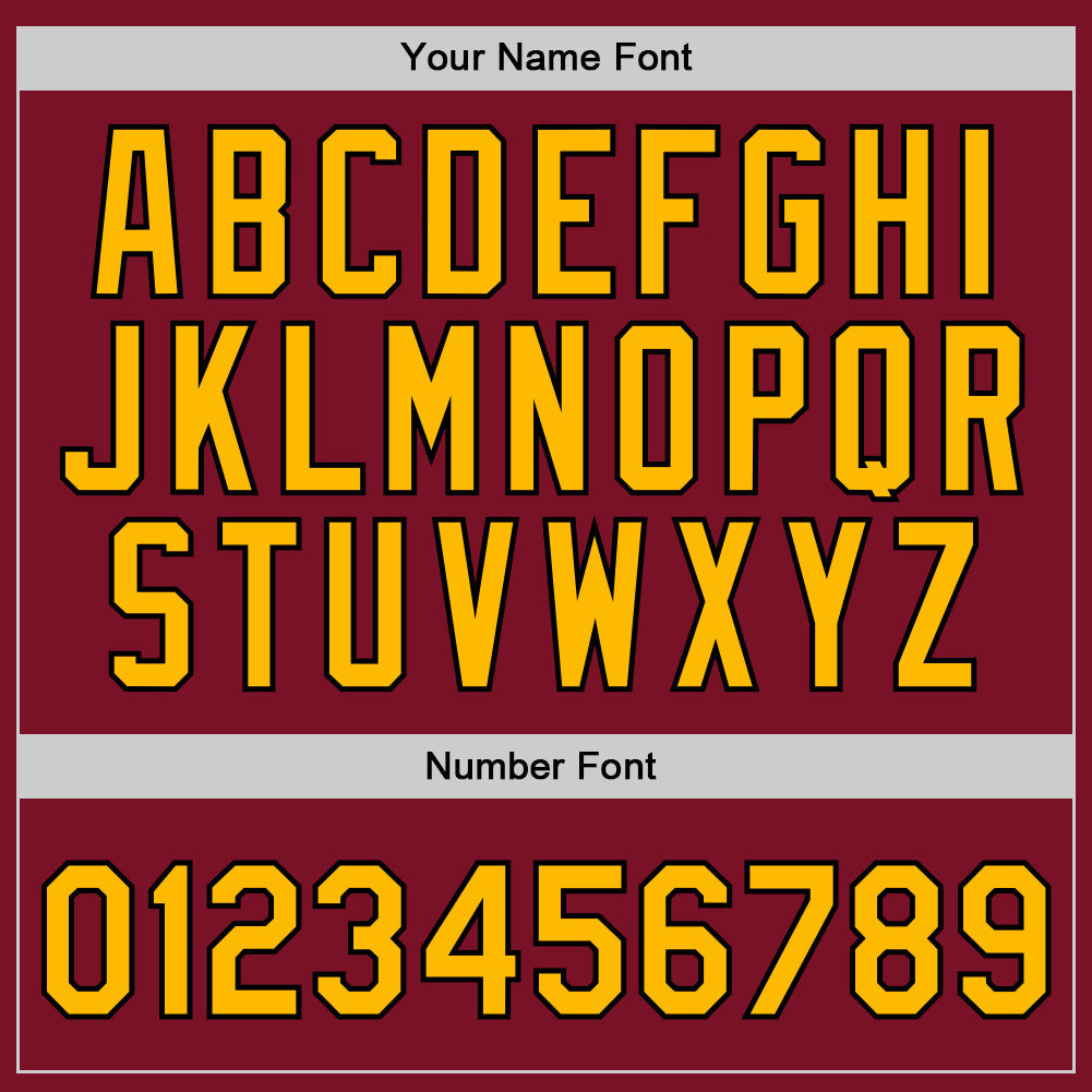 Custom Maroon Gold-Black Authentic Throwback Basketball Jersey - Sky-Custom