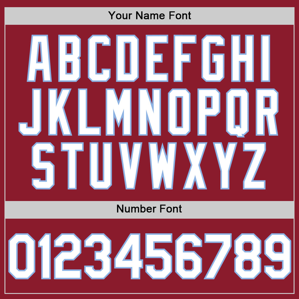 Custom Maroon White-Light Blue Mesh Authentic Throwback Baseball Jersey - Sky-Custom