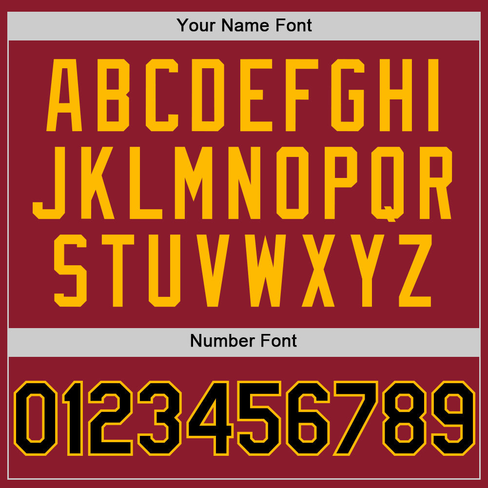 Custom Maroon Black-Gold Mesh Authentic Throwback Baseball Jersey - Sky-Custom