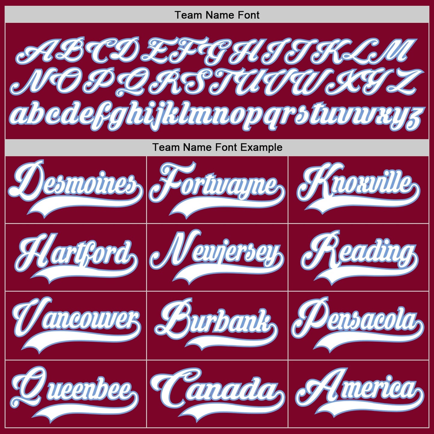 Custom Maroon White-Light Blue Hockey Jersey - Sky-Custom