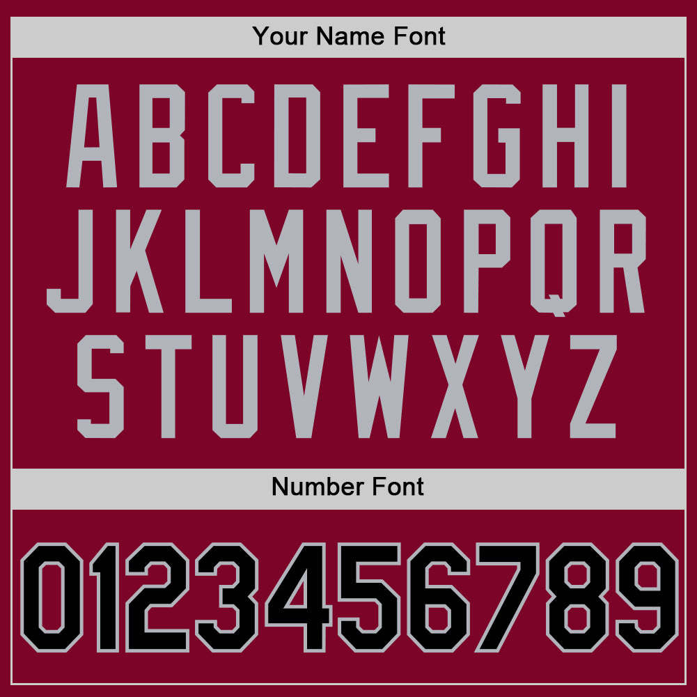 Custom Maroon Black-Gray Authentic Throwback Basketball Jersey - Sky-Custom