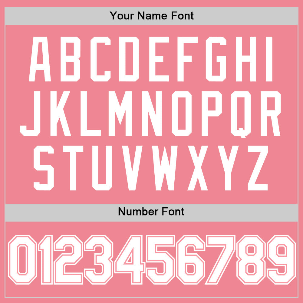 Custom Medium Pink White Authentic Baseball Jersey - Sky-Custom