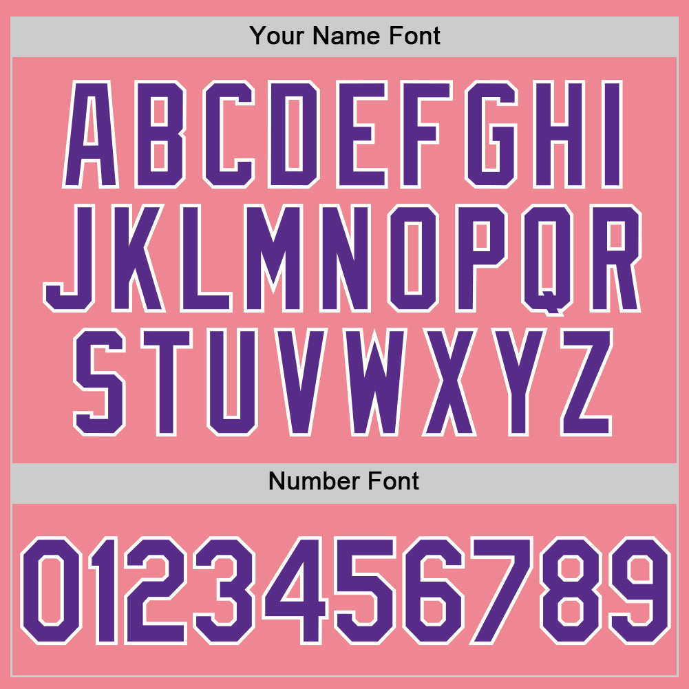 Custom Medium Pink Purple-White Authentic Baseball Jersey - Sky-Custom