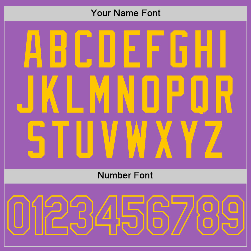 Custom Medium Purple Yellow Authentic Baseball Jersey - Sky-Custom