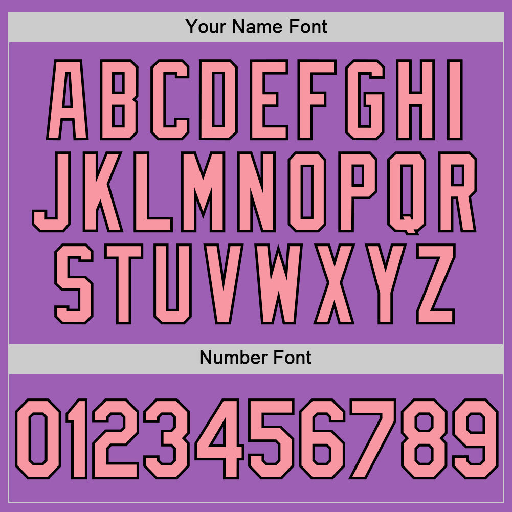 Custom Medium Purple Medium Pink-Black Authentic Baseball Jersey - Sky-Custom