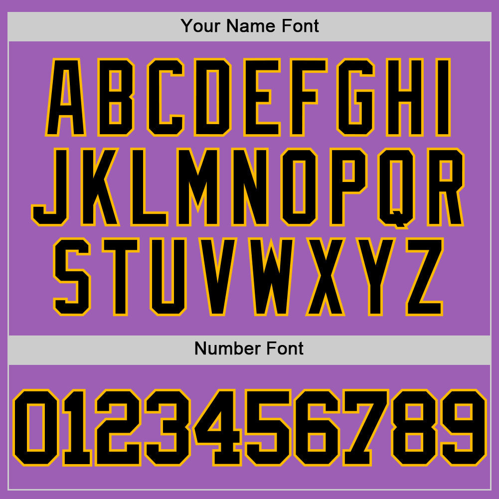 Custom Medium Purple Black-Gold Authentic Basketball Jersey - Sky-Custom