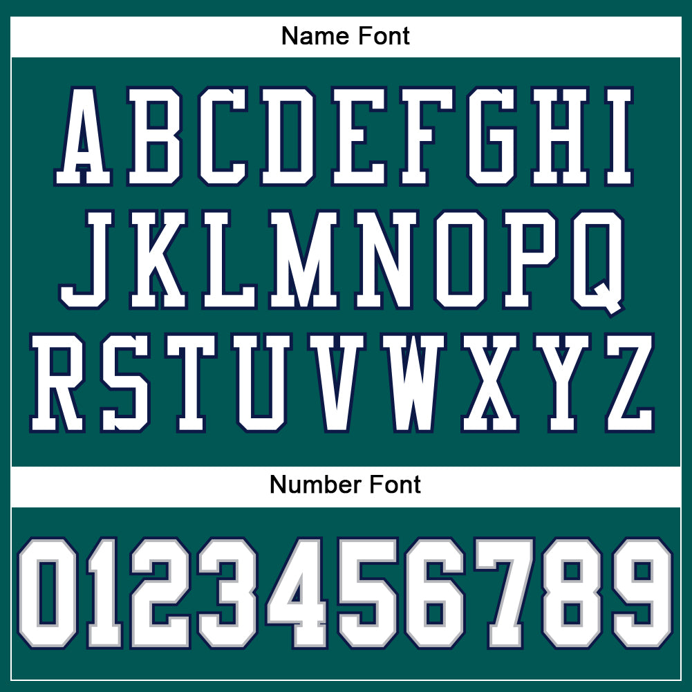 Custom Midnight Green White Gray-Navy Mesh Authentic Football Jersey - Sky-Custom