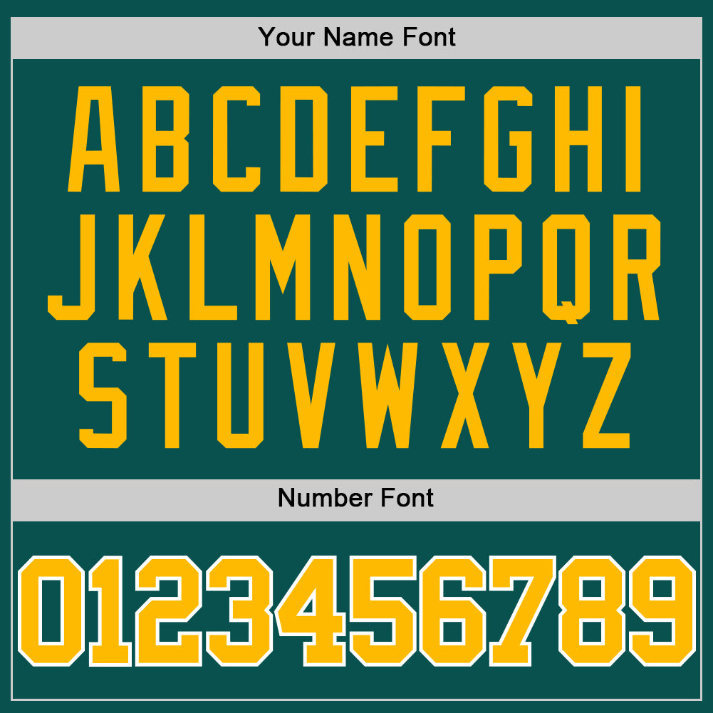Custom Midnight Green Gold-White Authentic Basketball Jersey - Sky-Custom