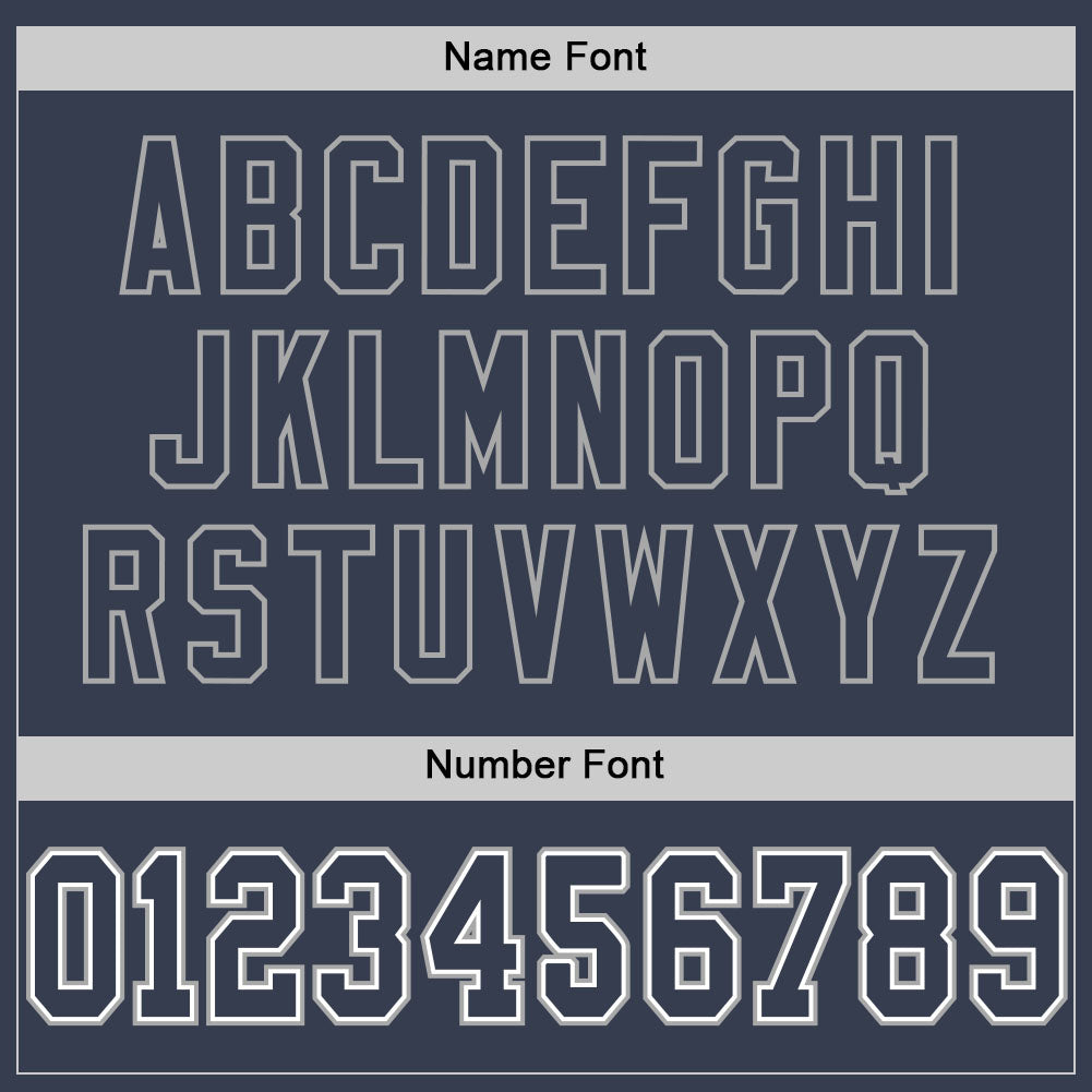 Custom Navy Navy-White Mesh Authentic Football Jersey - Sky-Custom