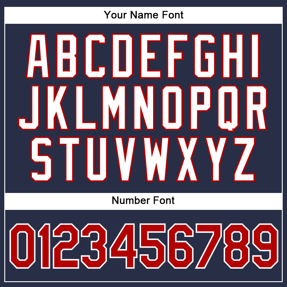 Custom Navy Red-White Authentic Sleeveless Baseball Jersey - Sky-Custom