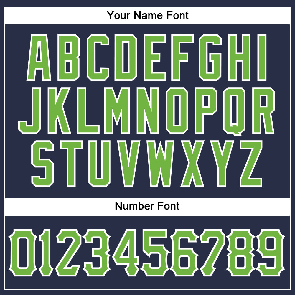 Custom Navy Neon Green-White Authentic Sleeveless Baseball Jersey - Sky-Custom