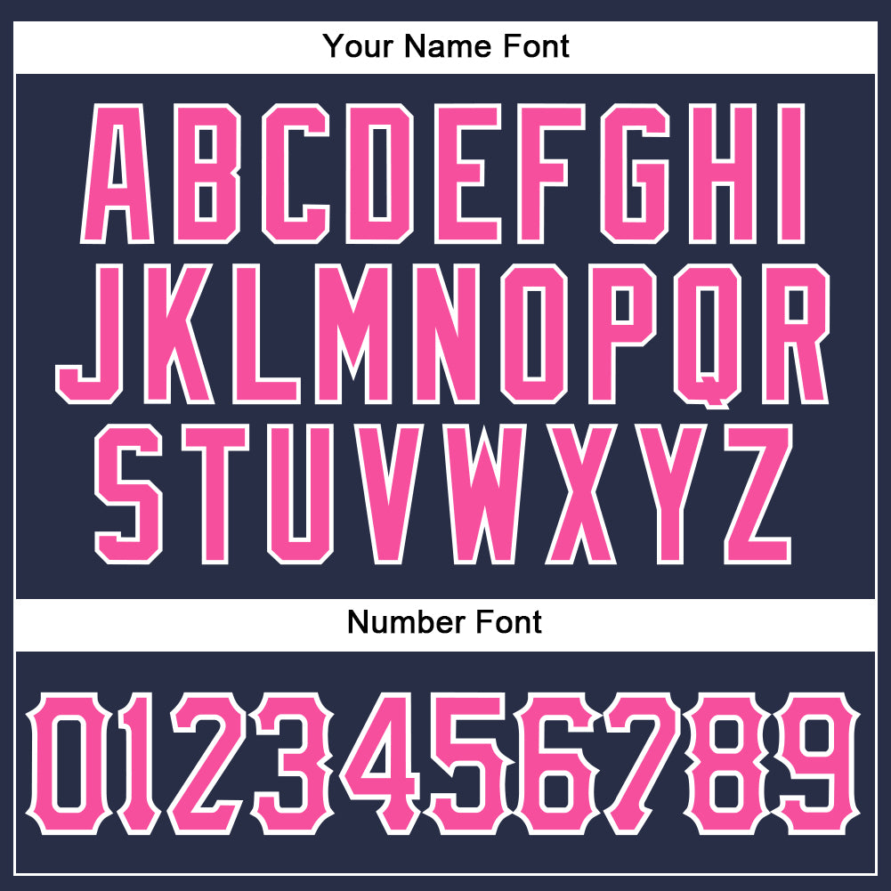 Custom Navy Pink-White Authentic Sleeveless Baseball Jersey - Sky-Custom