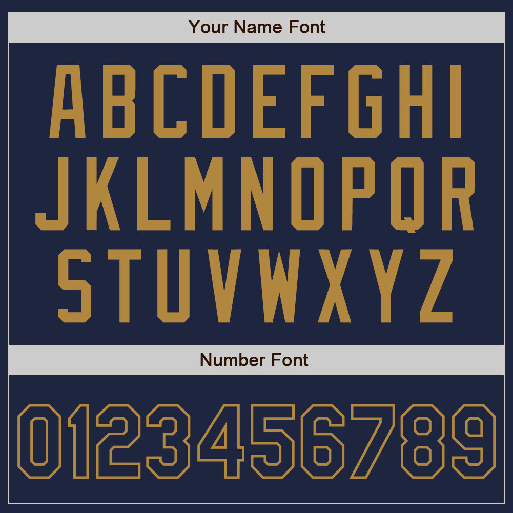Custom Navy Navy-Old Gold Authentic Baseball Jersey - Sky-Custom