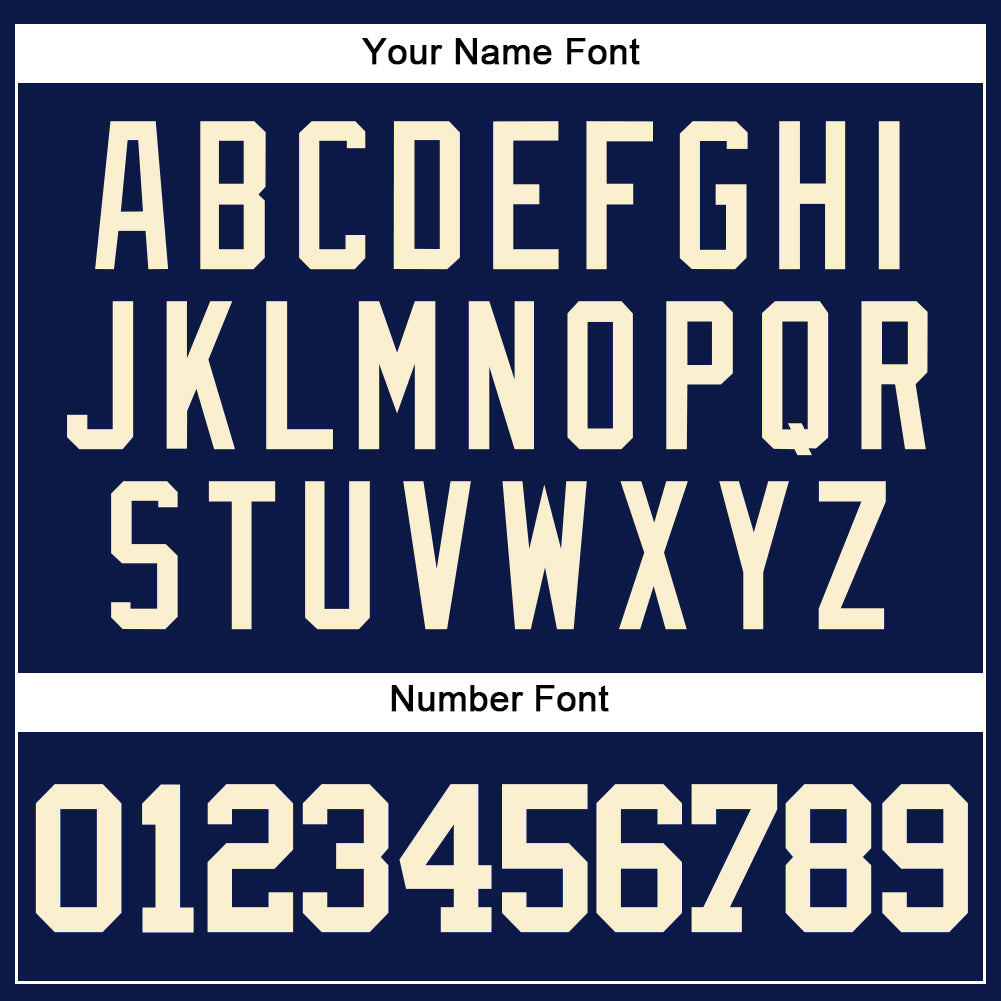 Custom Navy Cream Authentic Baseball Jersey - Sky-Custom