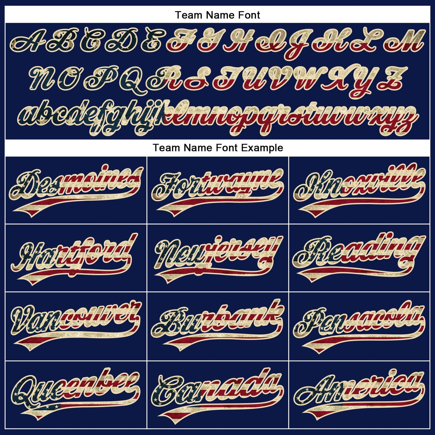 Custom Navy Red Pinstripe Vintage USA Flag-City Cream Authentic Baseball Jersey - Sky-Custom