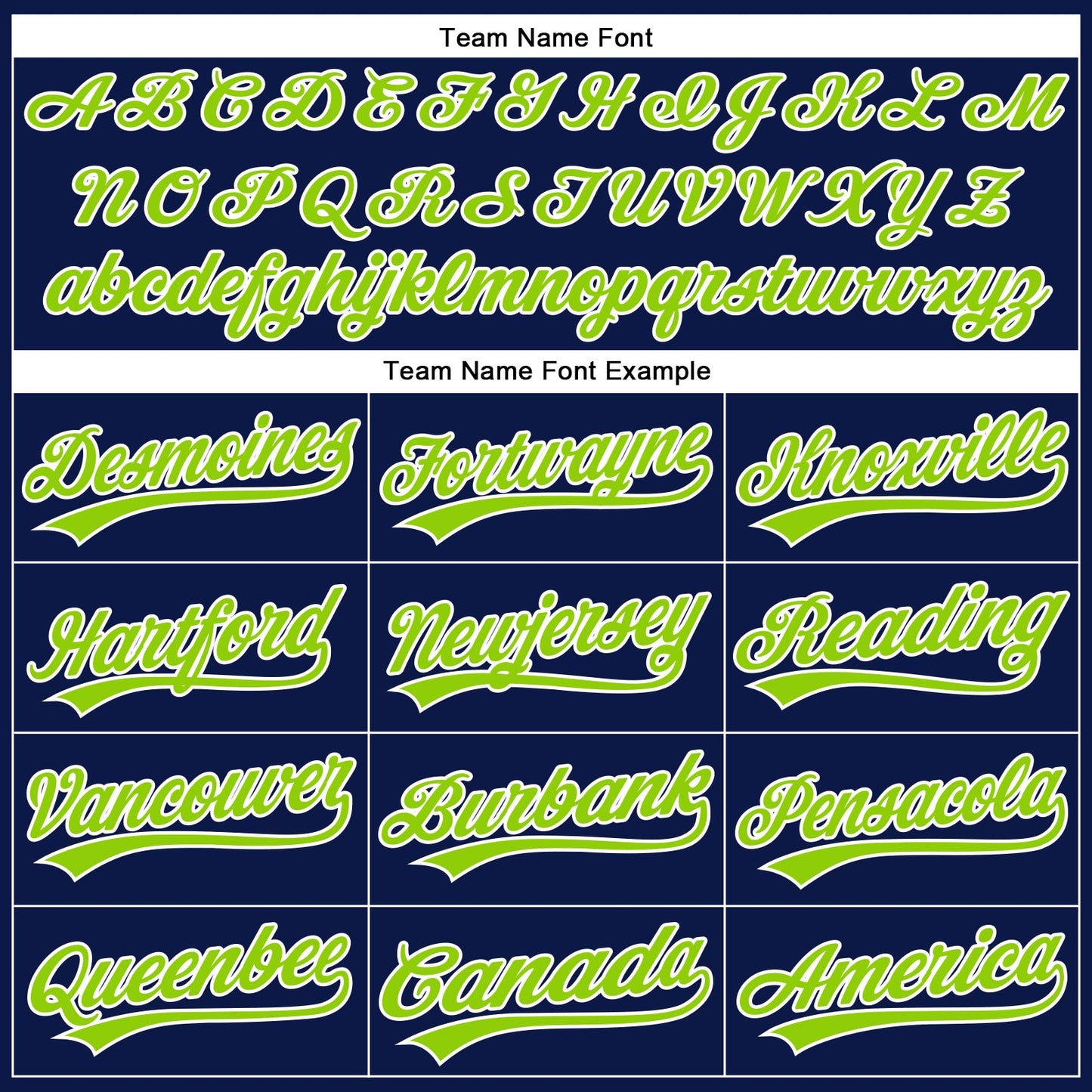 Custom Navy White Pinstripe Neon Green Authentic Baseball Jersey - Sky-Custom