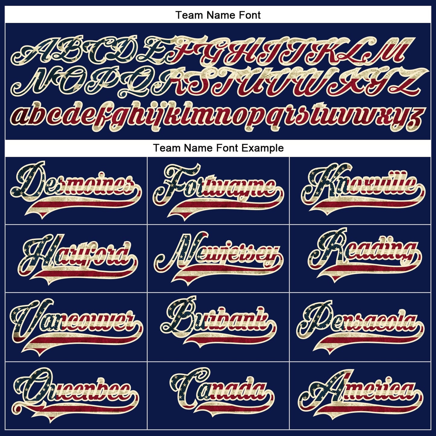 Custom Navy Vintage USA Flag Crimson-Cream Hockey Lace Neck Jersey - Sky-Custom