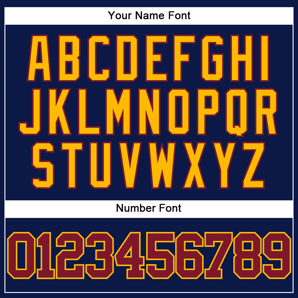 Custom Navy Crimson-Gold Authentic Baseball Jersey - Sky-Custom