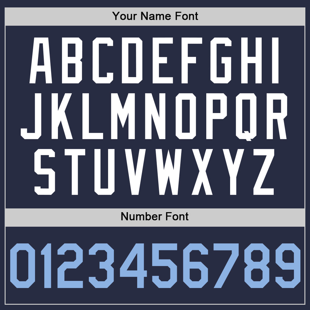 Custom Navy Light Blue-White Mesh Authentic Throwback Baseball Jersey - Sky-Custom