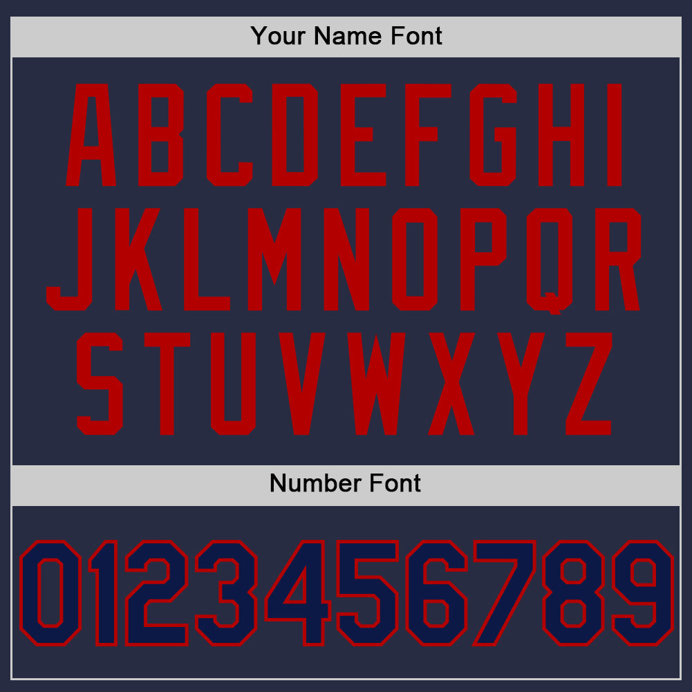 Custom Navy Red Mesh Authentic Throwback Baseball Jersey - Sky-Custom