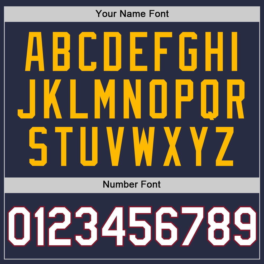 Custom Navy Crimson-Gold Mesh Authentic Throwback Baseball Jersey - Sky-Custom