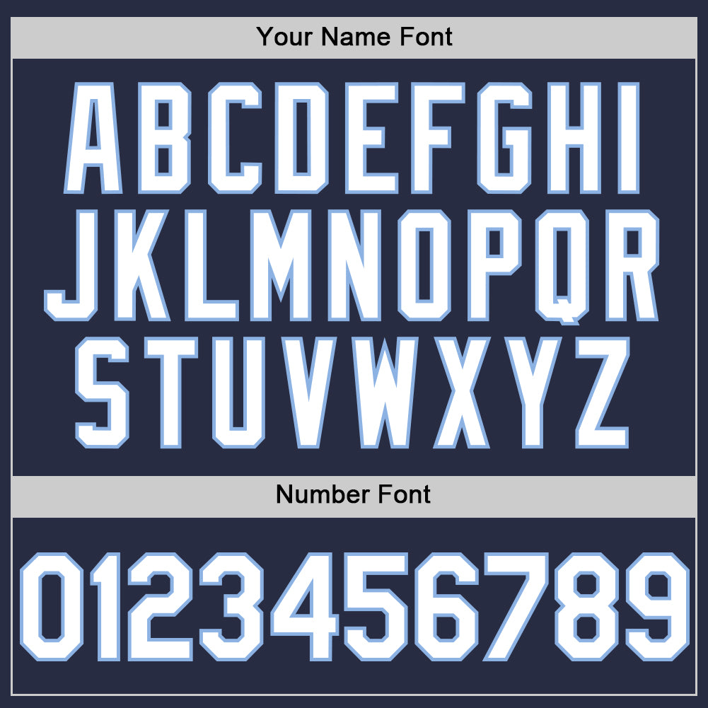 Custom Navy White-Light Blue Mesh Authentic Throwback Baseball Jersey - Sky-Custom