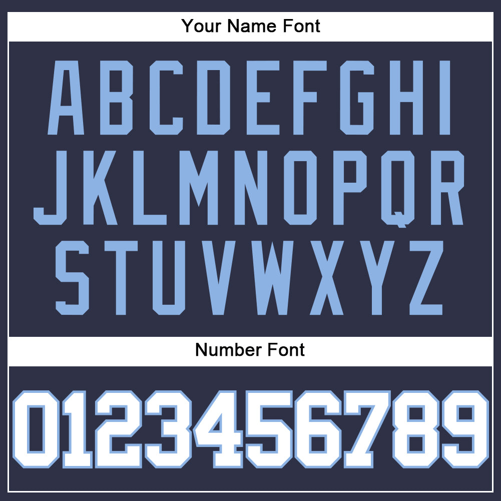 Custom Navy White-Light Blue Mesh Authentic Throwback Baseball Jersey - Sky-Custom