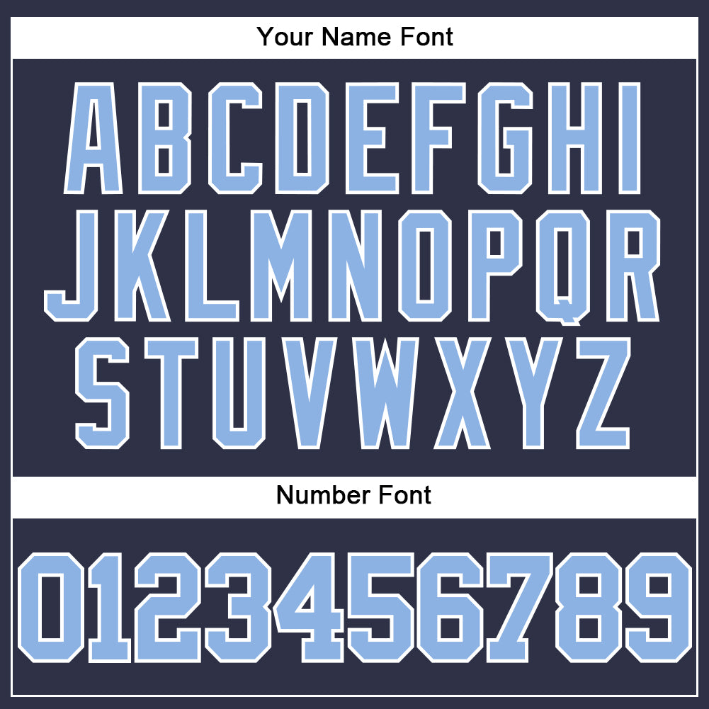 Custom Navy Light Blue-White Mesh Authentic Throwback Baseball Jersey - Sky-Custom