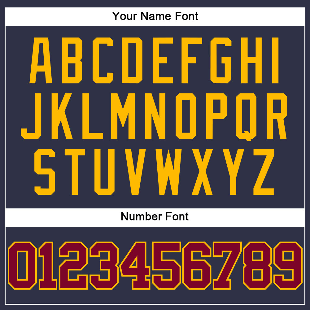 Custom Navy Maroon-Gold Mesh Authentic Throwback Baseball Jersey - Sky-Custom