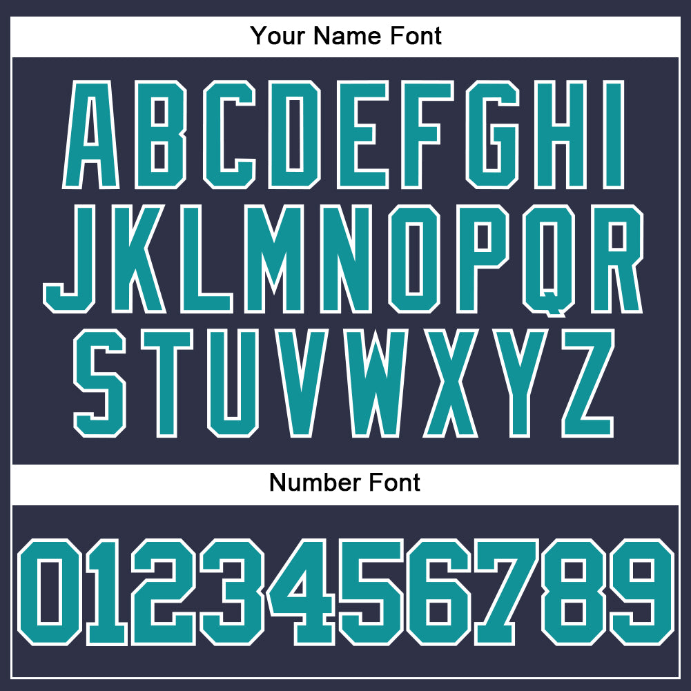 Custom Navy Teal-White Mesh Authentic Throwback Baseball Jersey - Sky-Custom