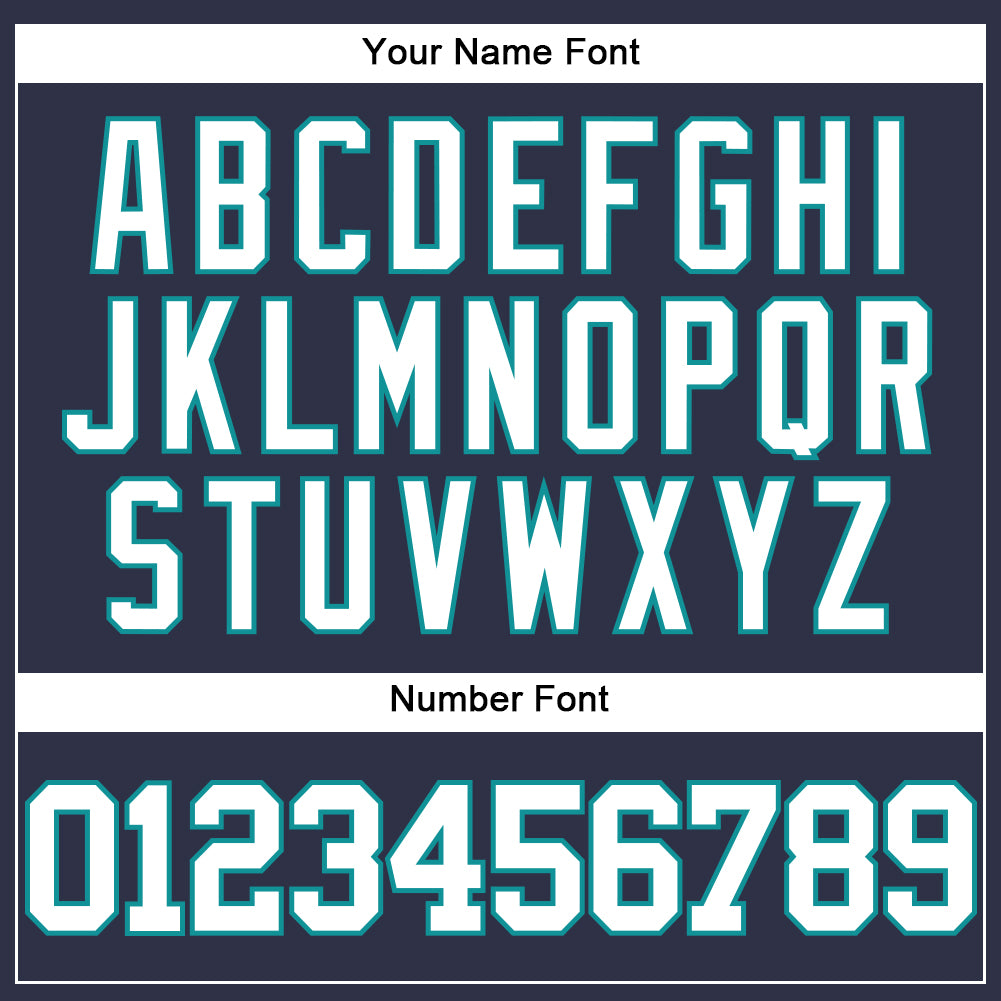 Custom Navy White-Teal Mesh Authentic Throwback Baseball Jersey - Sky-Custom