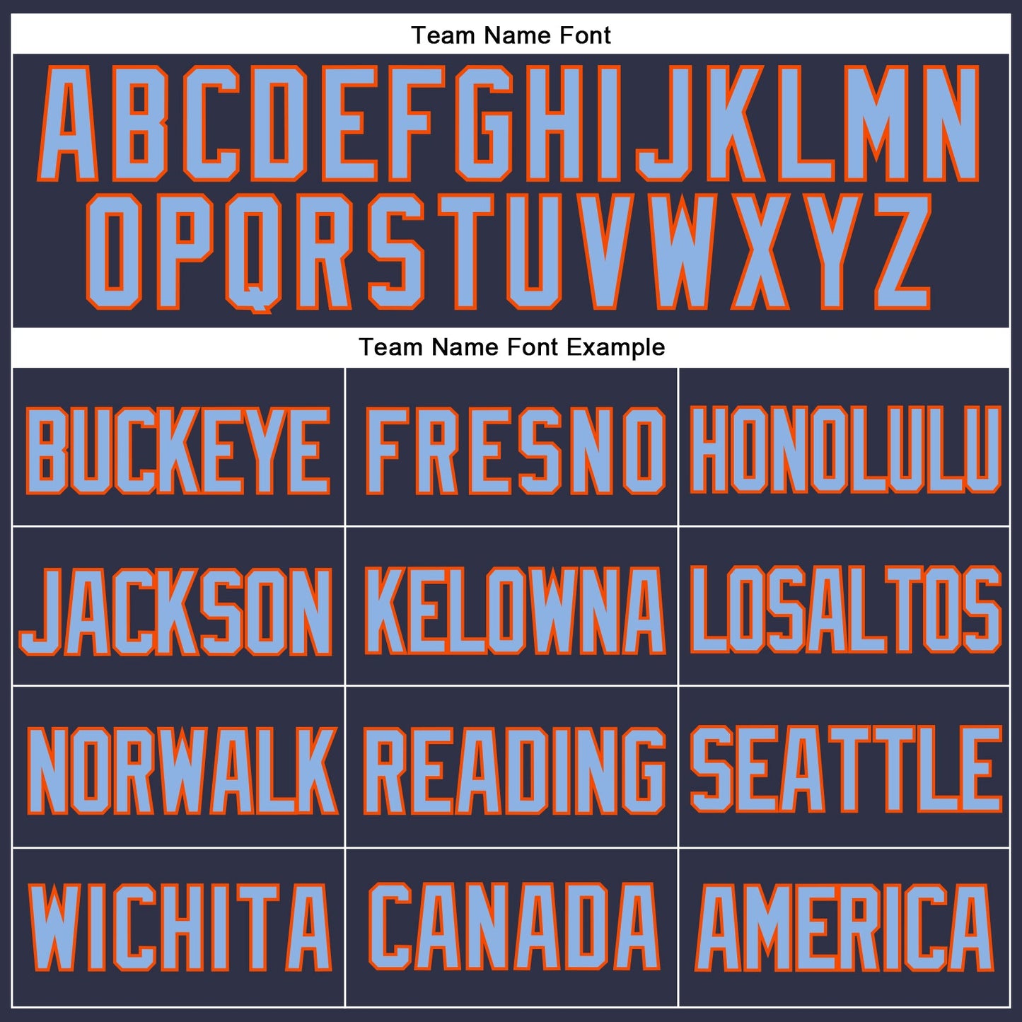 Custom Navy Light Blue-Orange Mesh Authentic Throwback Baseball Jersey - Sky-Custom