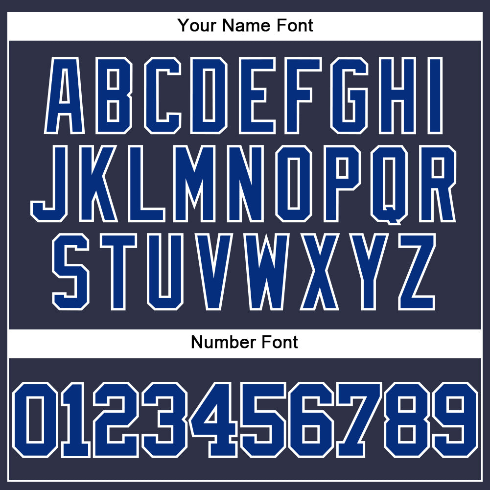 Custom Navy Royal-White Mesh Authentic Throwback Baseball Jersey - Sky-Custom