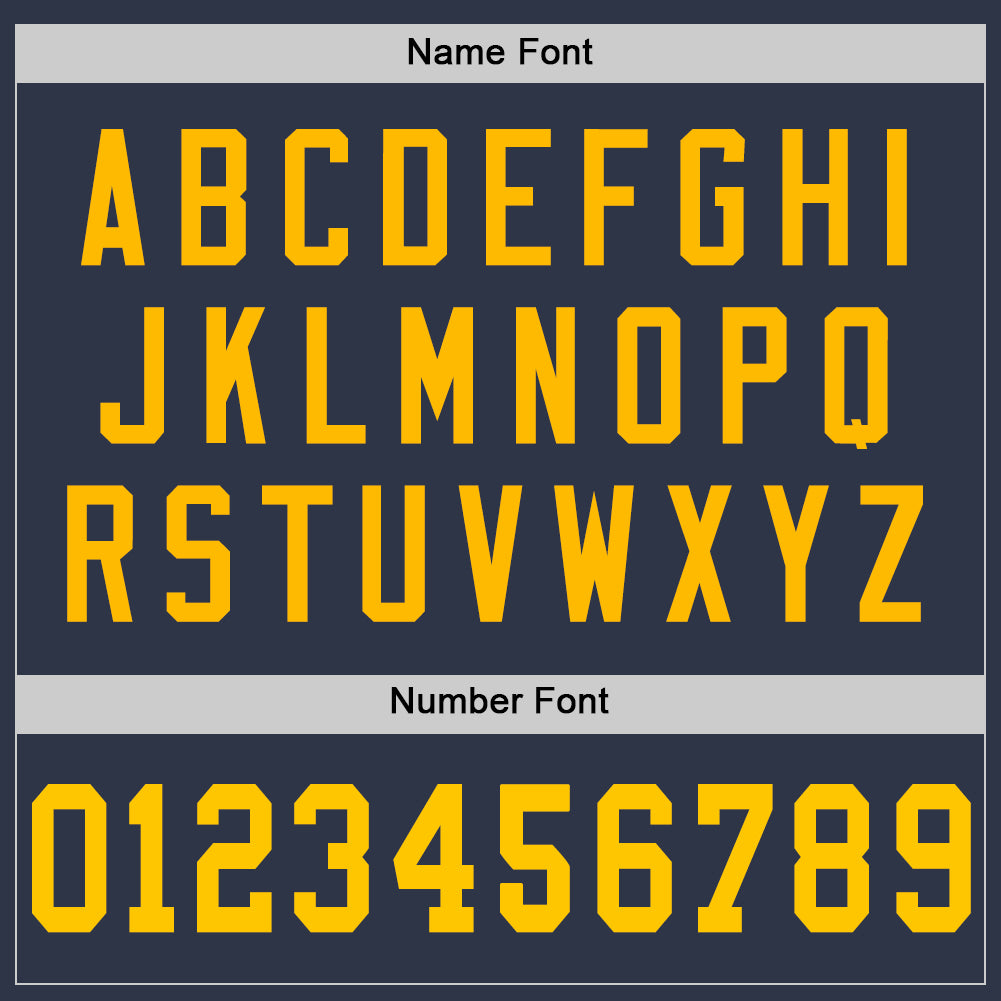 Custom Navy Gold-Royal Mesh Authentic Throwback Football Jersey - Sky-Custom