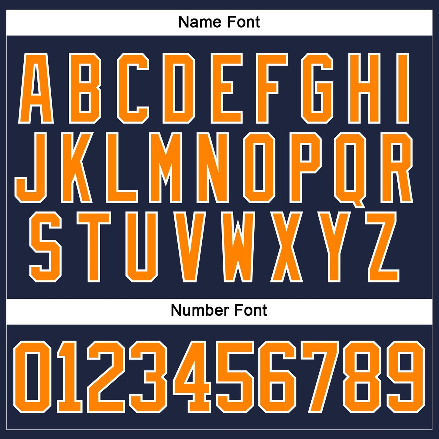 Custom Navy Bay Orange-White Hockey Lace Neck Jersey - Sky-Custom