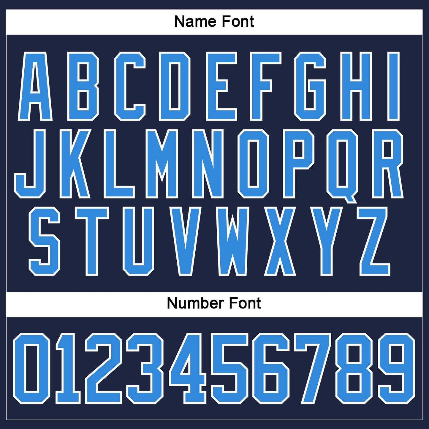 Custom Navy Powder Blue-White Hockey Lace Neck Jersey - Sky-Custom