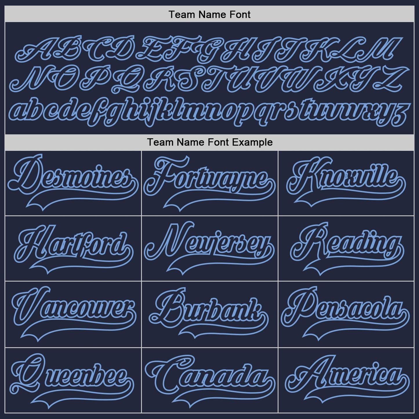 Custom Navy Light Blue Hockey Jersey - Sky-Custom