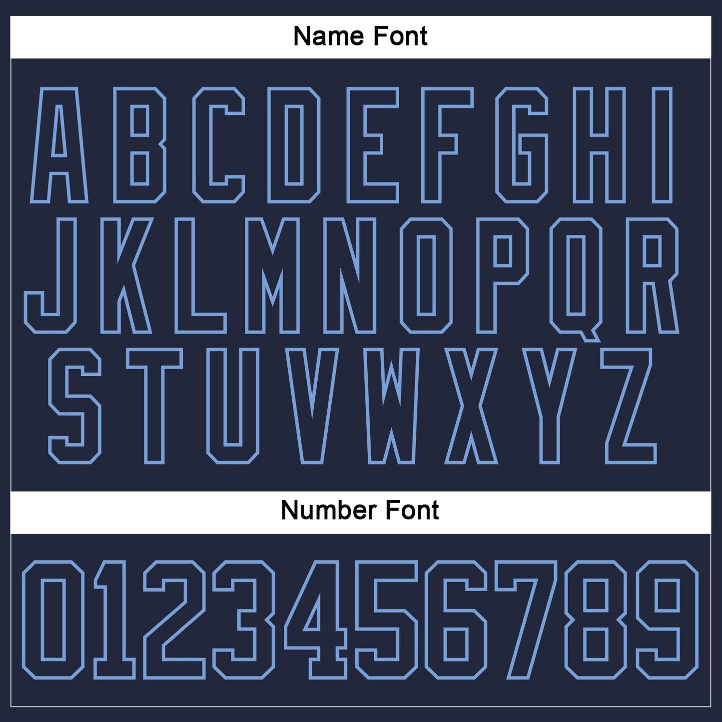 Custom Navy Light Blue Hockey Jersey - Sky-Custom