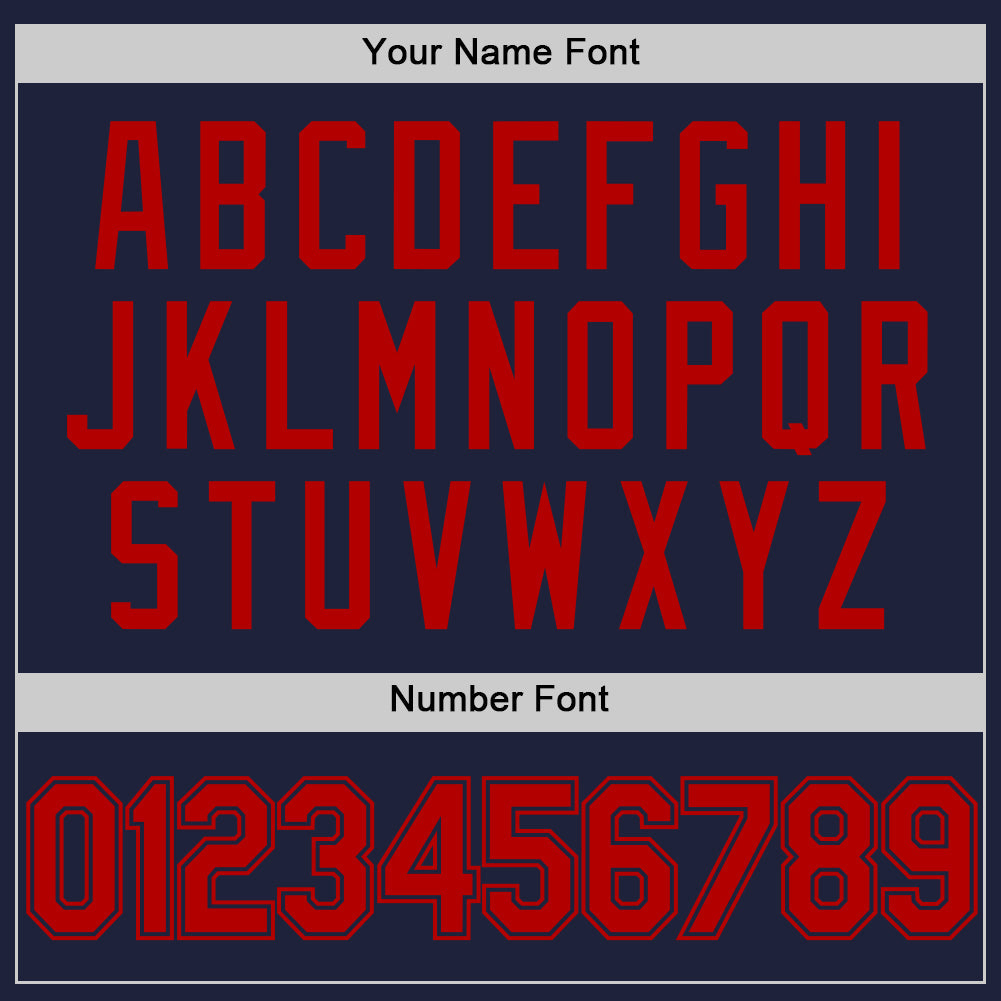 Custom Navy Red Authentic Throwback Basketball Jersey - Sky-Custom