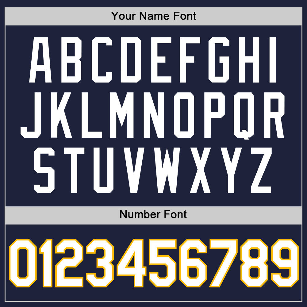 Custom Navy White-Gold Authentic Throwback Basketball Jersey - Sky-Custom