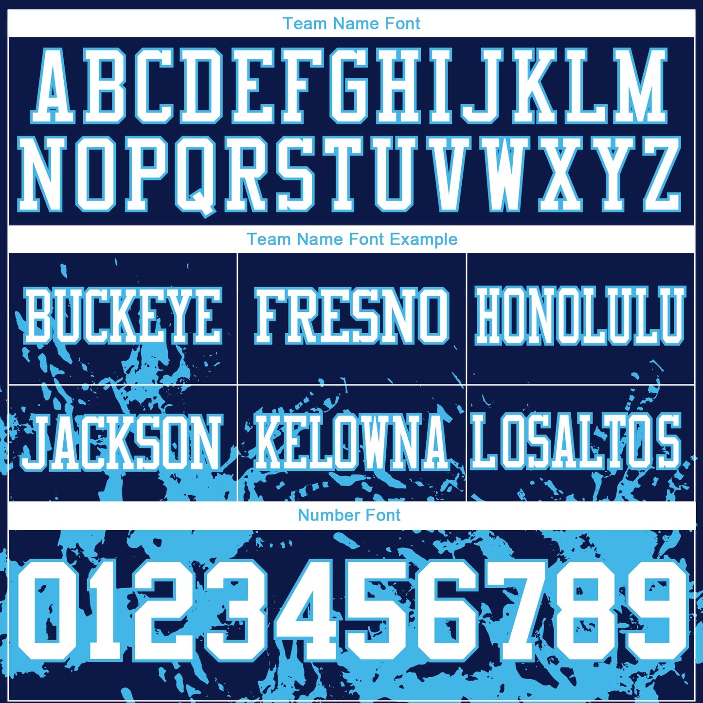 Custom Navy White-Sky Blue Splash Mesh Authentic Football Jersey - Sky-Custom