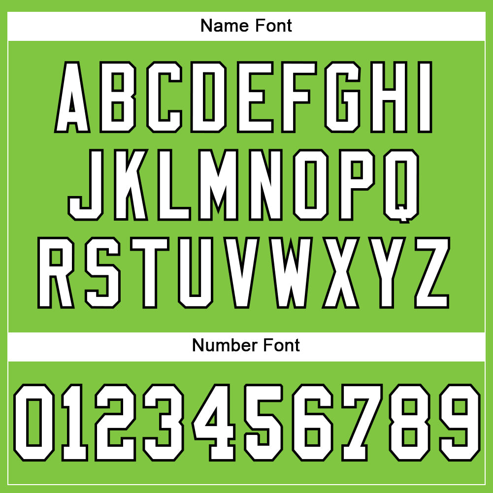 Custom Neon Green White-Black Mesh Authentic Football Jersey - Sky-Custom