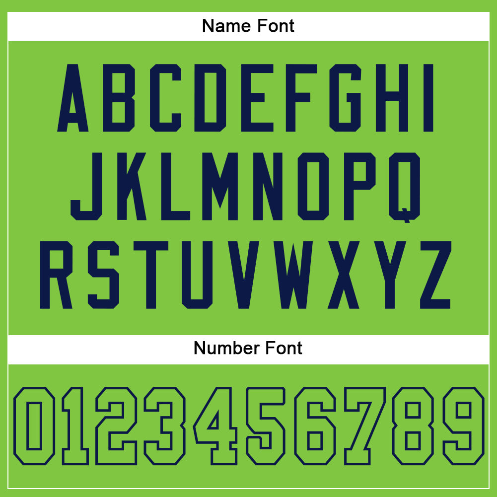 Custom Neon Green Neon Green-Navy Mesh Authentic Football Jersey - Sky-Custom