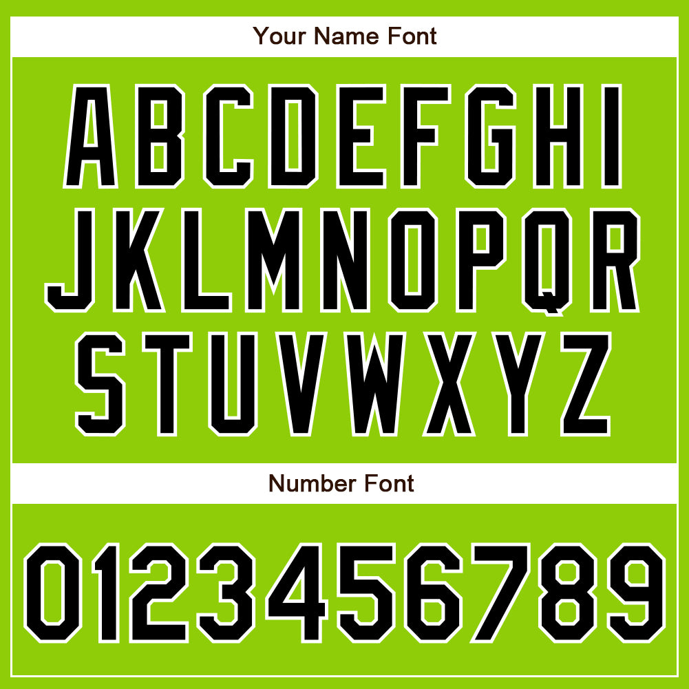 Custom Neon Green Black-White Authentic Baseball Jersey - Sky-Custom