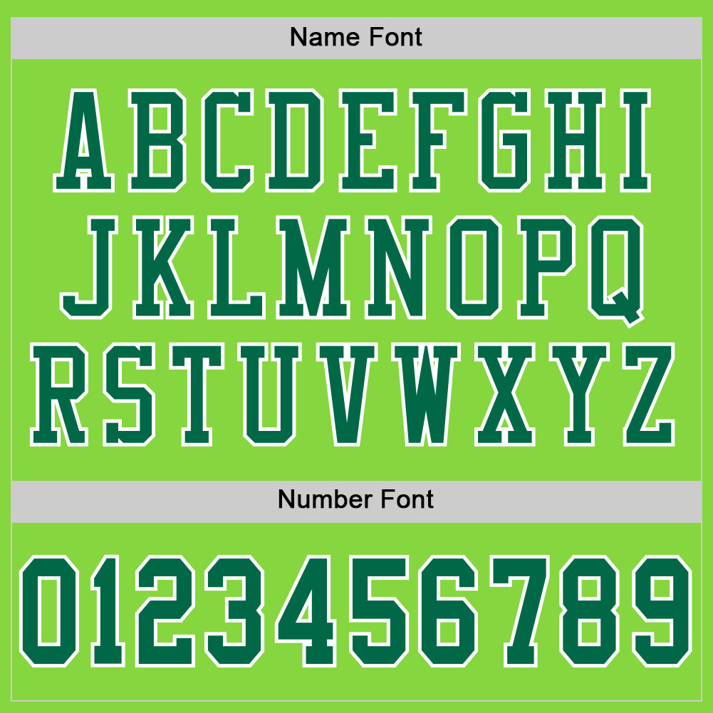 Custom Neon Green Kelly Green-White Mesh Authentic Football Jersey - Sky-Custom