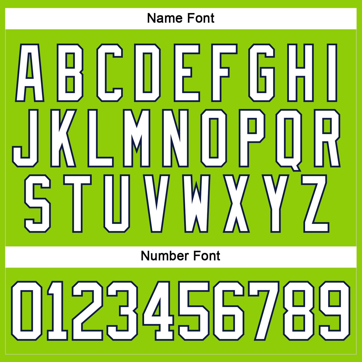 Custom Neon Green White-Navy Hockey Lace Neck Jersey - Sky-Custom