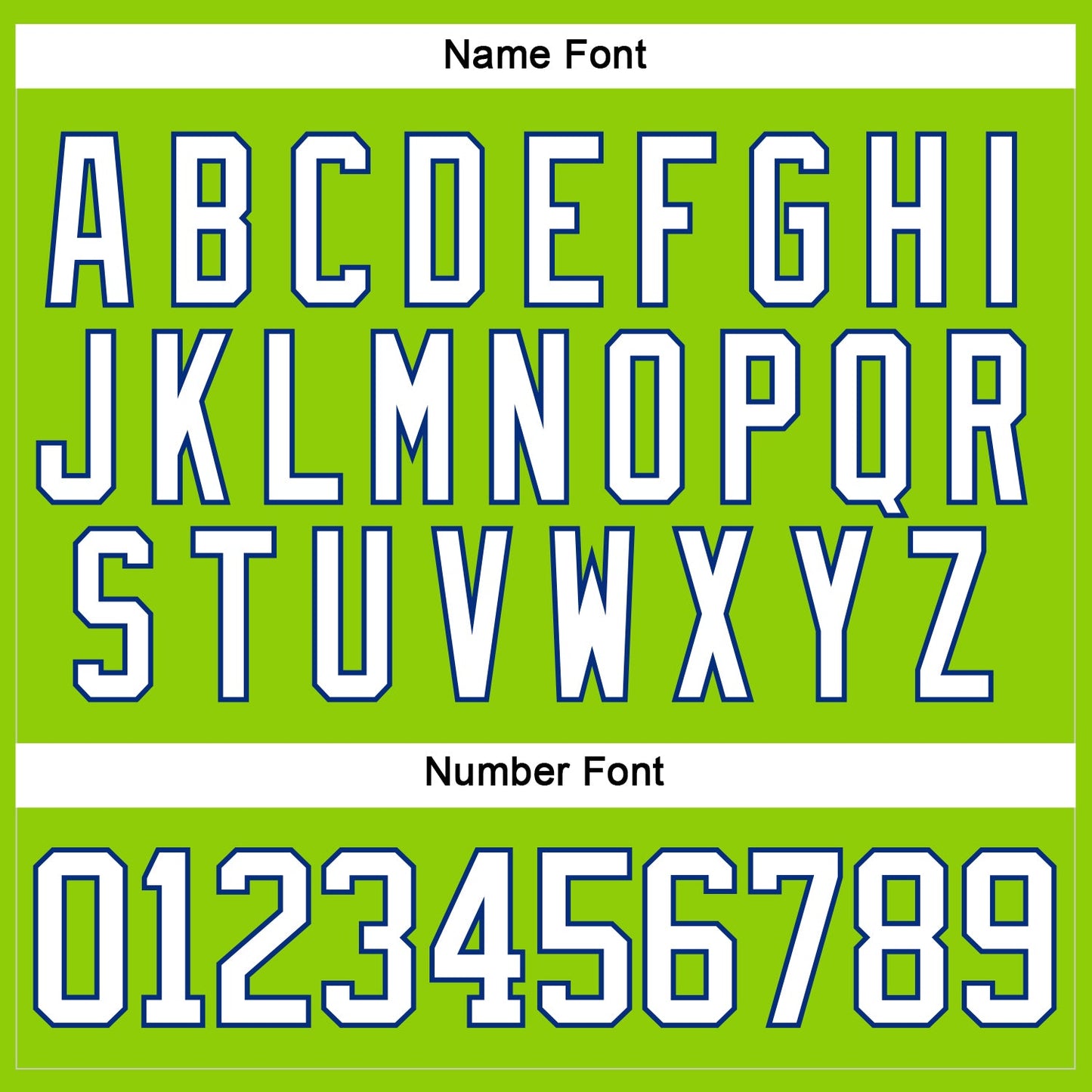 Custom Neon Green White-Royal Hockey Lace Neck Jersey - Sky-Custom