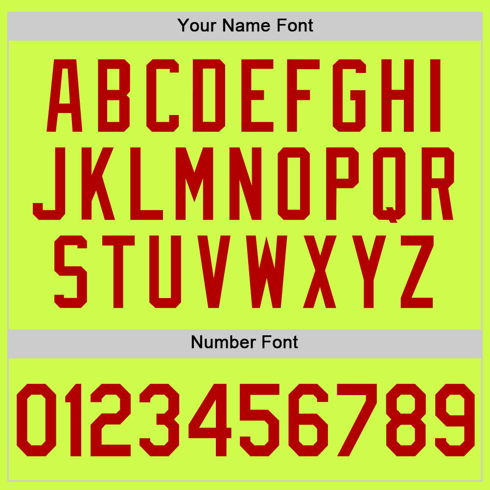 Custom Neon Green Red-White Authentic Throwback Baseball Jersey - Sky-Custom