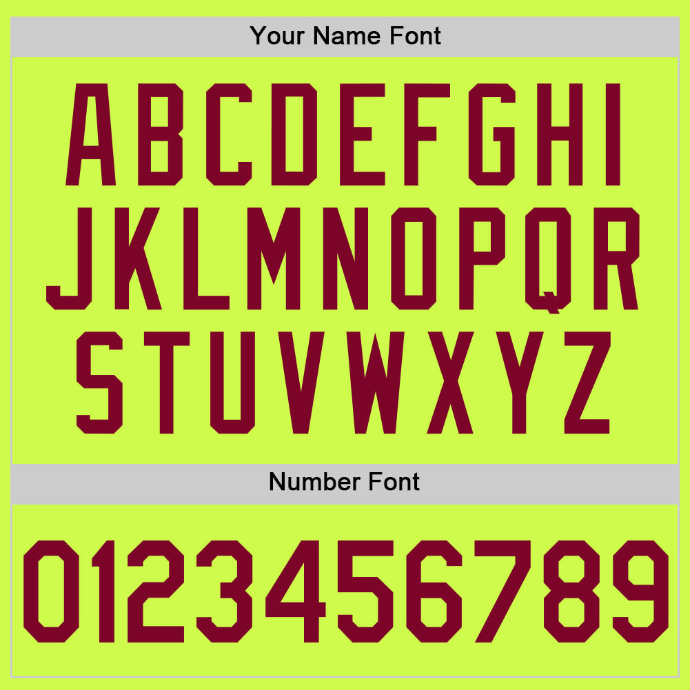 Custom Neon Green Maroon-White Authentic Throwback Baseball Jersey - Sky-Custom